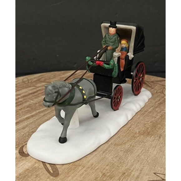Vtg 1989 Dept 56 CENTRAL PARK CARRIAGE Heritage Village Collection - Picture 3 of 16